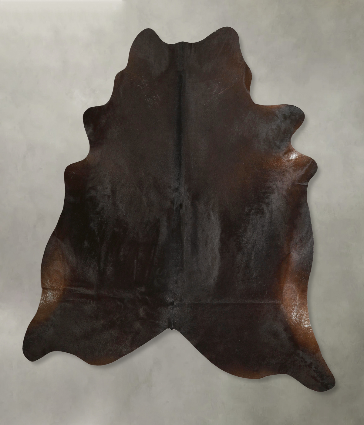 Solid Black Cowhide Rug #A49527