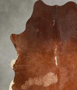 Solid Brown XX-Large Brazilian Cowhide Rug 7'6"H x 7'0"W #A49529 by Hudson Hides
