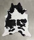 Black and White XX-Large Brazilian Cowhide Rug 7'8"H x 6'11"W #A4953 by Hudson Hides