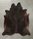 Solid Black X-Large Brazilian Cowhide Rug 6'10"H x 6'6"W #A49530 by Hudson Hides