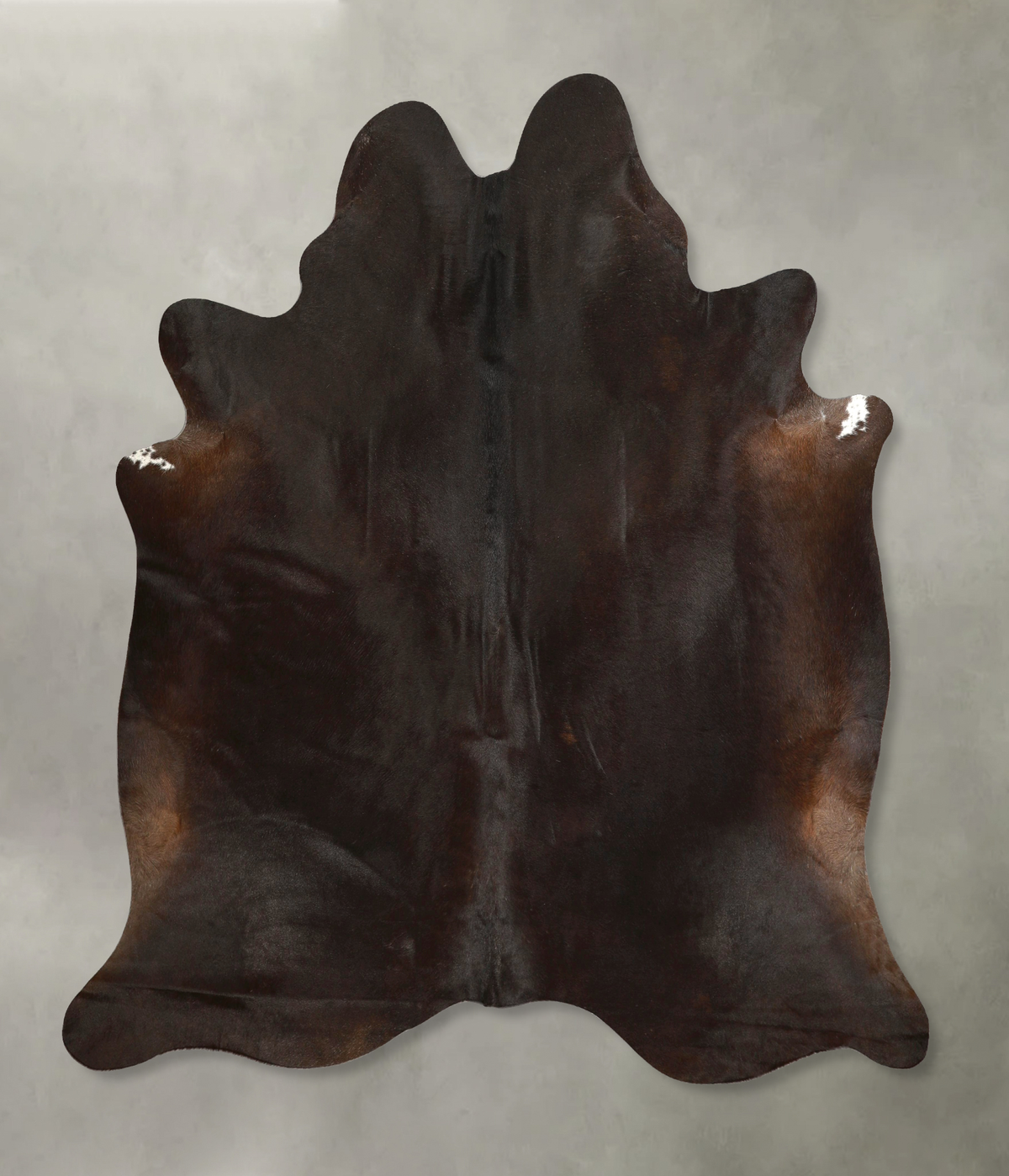 Solid Black Cowhide Rug #A49530