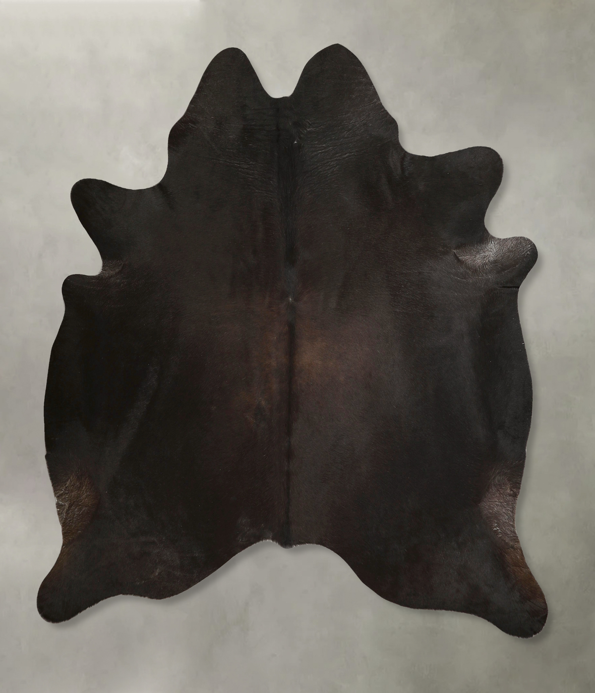 Solid Black Cowhide Rug #A49535