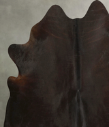Solid Black X-Large Brazilian Cowhide Rug 6'7"H x 6'3"W #A49539 by Hudson Hides