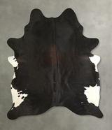 Black and White X-Large Brazilian Cowhide Rug 7'9"H x 6'1"W #A49547 by Hudson Hides