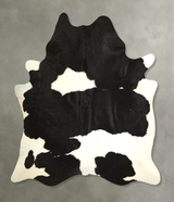Black and White XX-Large Brazilian Cowhide Rug 8'4"H x 7'2"W #A49553 by Hudson Hides