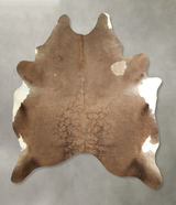 Taupe XX-Large Brazilian Cowhide Rug 8'5"H x 6'10"W #A49556 by Hudson Hides
