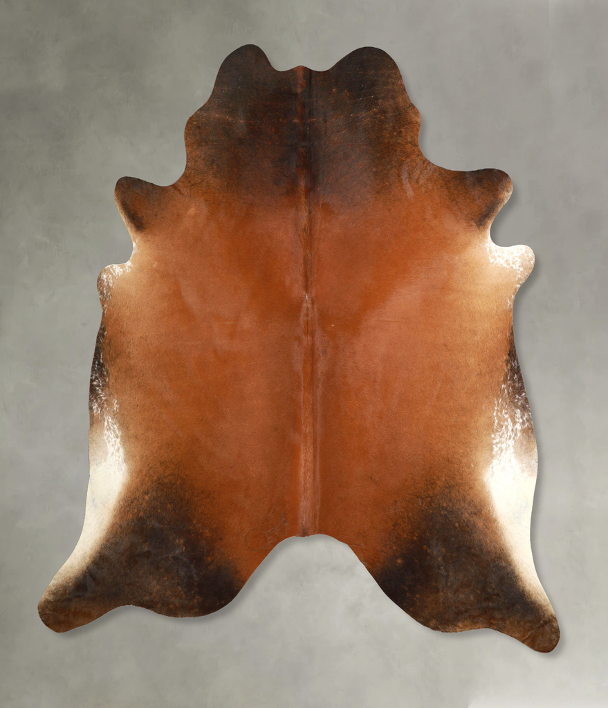 Warm Caramel XX-Large Brazilian Cowhide Rug 7'5"H x 7'1"W #A49561 by Hudson Hides