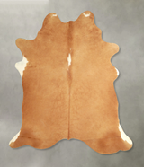 Beige X-Large Brazilian Cowhide Rug 7'6"H x 6'5"W #A49562 by Hudson Hides