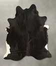 Solid Black X-Large Brazilian Cowhide Rug 7'0"H x 6'5"W #A49566 by Hudson Hides