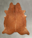 Solid Brown XX-Large Brazilian Cowhide Rug 7'7"H x 7'0"W #A49567 by Hudson Hides
