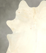 Ivory with Beige XX-Large Brazilian Cowhide Rug 7'6"H x 6'8"W #A49568 by Hudson Hides