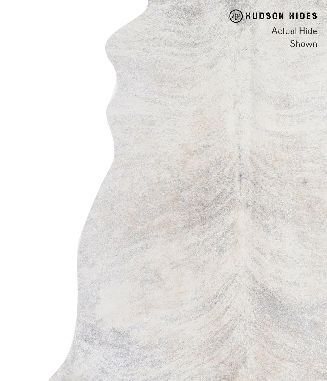 Grey Brindle Large Brazilian Cowhide Rug 5'11"H x 5'3"W #A4959 by Huds