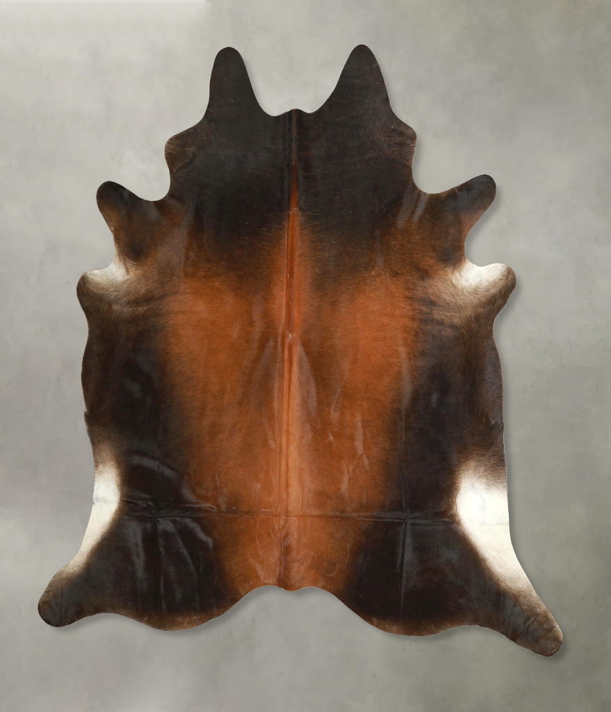 Warm Caramel XX-Large Brazilian Cowhide Rug 7'5"H x 6'9"W #A49592 by Hudson Hides