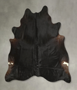 Solid Black XX-Large Brazilian Cowhide Rug 7'7"H x 7'2"W #A49596 by Hudson Hides