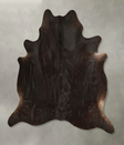 Solid Black XX-Large Brazilian Cowhide Rug 8'3"H x 7'6"W #A49606 by Hudson Hides