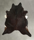 Solid Black XX-Large Brazilian Cowhide Rug 7'6"H x 6'11"W #A49609 by Hudson Hides