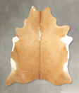 Beige X-Large Brazilian Cowhide Rug 7'1"H x 6'9"W #A49610 by Hudson Hides