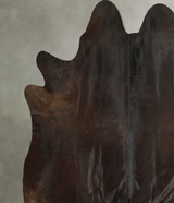 Chocolate X-Large Brazilian Cowhide Rug 6'11"H x 6'8"W #A49612 by Hudson Hides