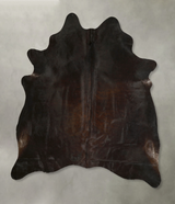 Chocolate X-Large Brazilian Cowhide Rug 7'4"H x 6'4"W #A49615 by Hudson Hides