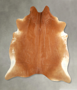 Solid Brown X-Large Brazilian Cowhide Rug 7'0"H x 6'5"W #A49616 by Hudson Hides