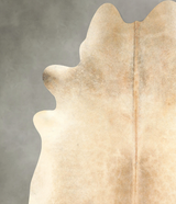 Beige XX-Large Brazilian Cowhide Rug 7'6"H x 7'3"W #A49625 by Hudson Hides