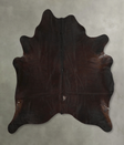 Chocolate X-Large Brazilian Cowhide Rug 6'10"H x 6'4"W #A49631 by Hudson Hides