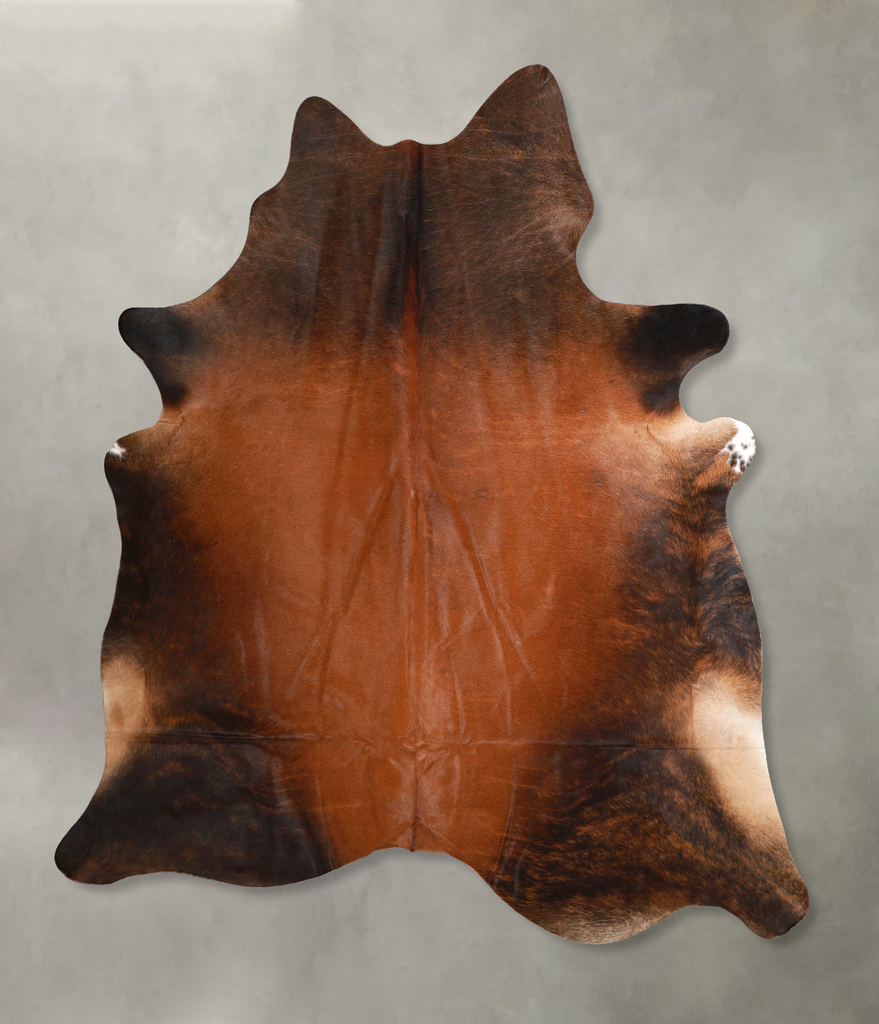 Warm Caramel XX-Large Brazilian Cowhide Rug 7'6"H x 6'9"W #A49635 by Hudson Hides