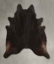 Solid Black XX-Large Brazilian Cowhide Rug 7'6"H x 6'11"W #A49637 by Hudson Hides