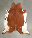 Brown and White X-Large Brazilian Cowhide Rug 6'9"H x 6'10"W #A49640 by Hudson Hides
