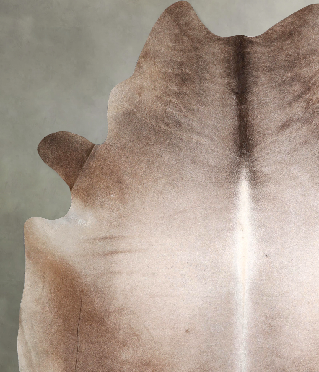 Taupe XX-Large Brazilian Cowhide Rug 8'5"H x 7'1"W #A49644 by Hudson H