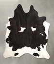 Black and White X-Large Brazilian Cowhide Rug 7'3"H x 6'8"W #A49645 by Hudson Hides