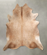 Taupe XX-Large Brazilian Cowhide Rug 7'5"H x 7'3"W #A49651 by Hudson Hides