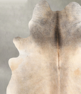 Grey with Beige XX-Large Brazilian Cowhide Rug 7'7"H x 6'9"W #A49656 by Hudson Hides