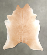 Beige X-Large Brazilian Cowhide Rug 7'1"H x 6'8"W #A49666 by Hudson Hides