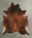 Chocolate X-Large Brazilian Cowhide Rug 7'1"H x 6'1"W #A49673 by Hudson Hides