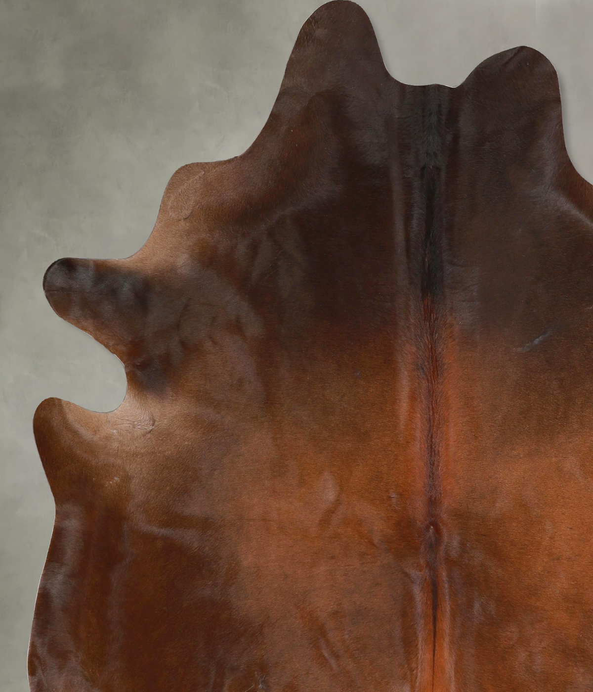 Chocolate X-Large Brazilian Cowhide Rug 7'1"H x 6'1"W #A49673 by Hudson Hides