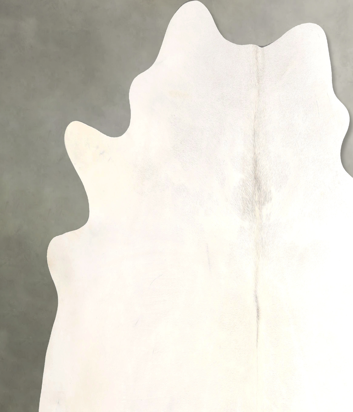 Solid White Cowhide Rug #A49674