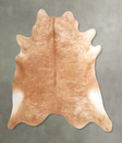 Beige X-Large Brazilian Cowhide Rug 6'9"H x 7'0"W #A49679 by Hudson Hides