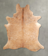 Beige XX-Large Brazilian Cowhide Rug 7'10"H x 6'6"W #A49682 by Hudson Hides