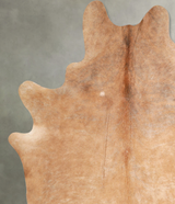 Beige XX-Large Brazilian Cowhide Rug 7'10"H x 6'6"W #A49682 by Hudson Hides