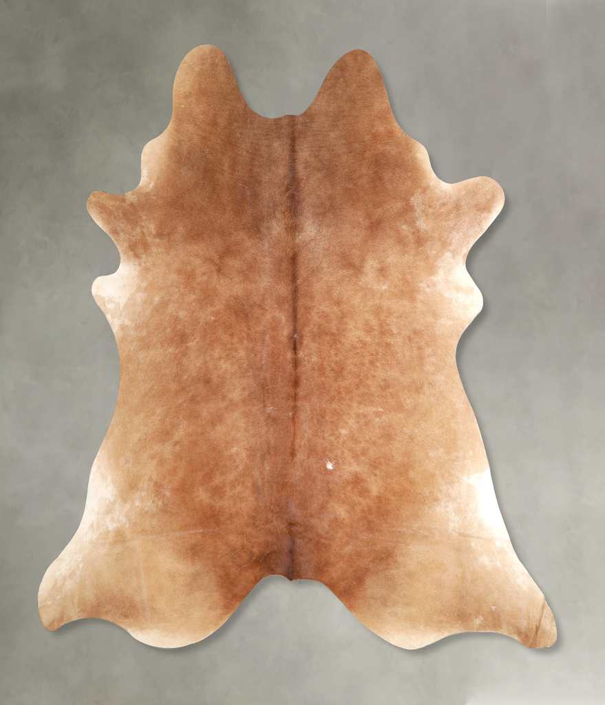 Warm Caramel XX-Large Brazilian Cowhide Rug 7'9"H x 7'0"W #A49687 by Hudson Hides