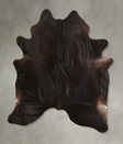 Solid Black X-Large Brazilian Cowhide Rug 7'4"H x 6'7"W #A49693 by Hudson Hides