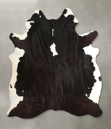 Black and White X-Large Brazilian Cowhide Rug 7'10"H x 6'2"W #A49698 by Hudson Hides