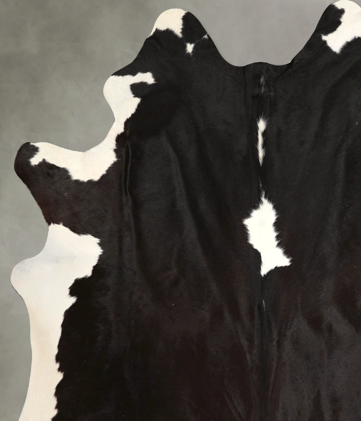 Black and White X-Large Brazilian Cowhide Rug 7'10"H x 6'2"W #A49698 by Hudson Hides