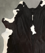 Black and White X-Large Brazilian Cowhide Rug 7'10"H x 6'2"W #A49698 by Hudson Hides