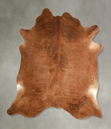 Medium Brindle X-Large Brazilian Cowhide Rug 6'5"H x 6'9"W #A49713 by Hudson Hides