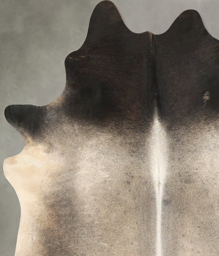 Dark Grey X-Large Brazilian Cowhide Rug 7'2"H x 6'5"W #A49724 by Hudson Hides