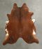 Solid Brown X-Large Brazilian Cowhide Rug 7'0