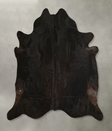 Solid Black XX-Large Brazilian Cowhide Rug 7'9"H x 7'7"W #A49732 by Hudson Hides