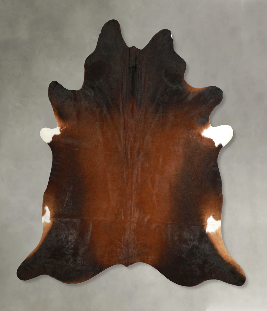 Warm Caramel X-Large Brazilian Cowhide Rug 7'5"H x 6'9"W #A49735 by Hudson Hides